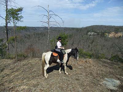Sandy on horse